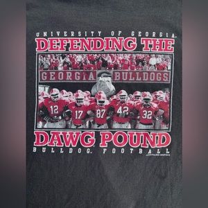 Vintage University of Georgia Dawgs Football Tee y2k single stitch